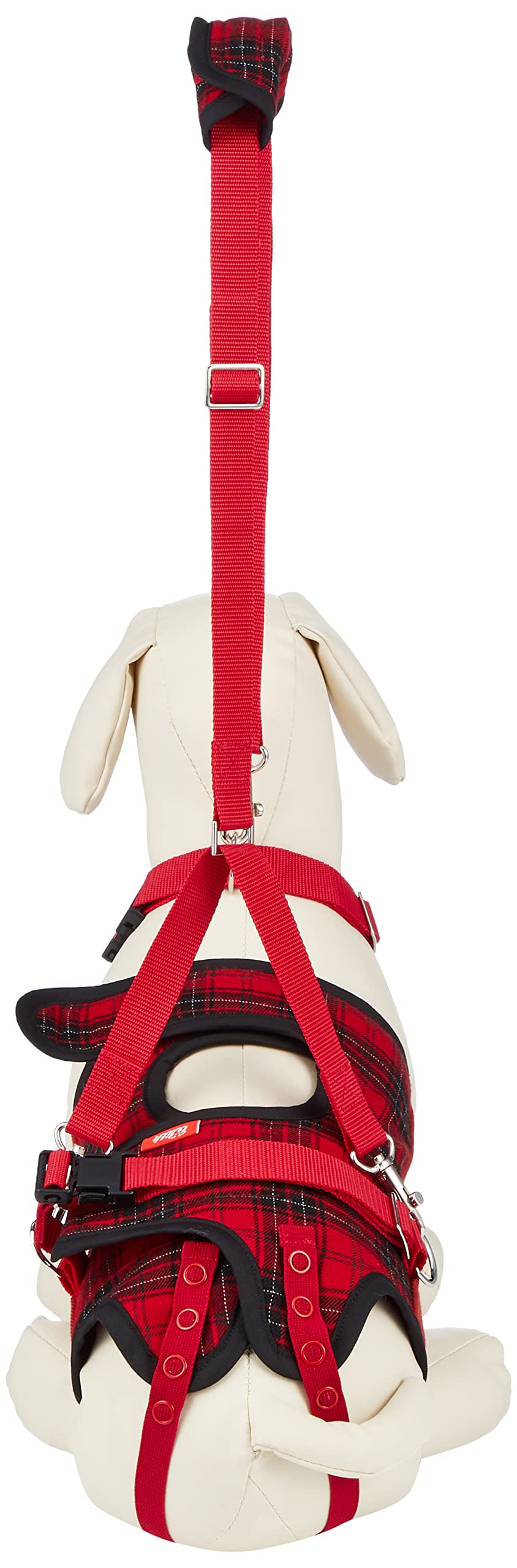 Amazon | 歩行補助ハーネスLaLaWalk 小型犬ダックス兼用 赤チェック