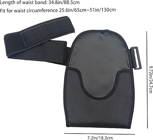 Miniatura 4 de Funda impermeable para bolsa de ostomía para mujeres y hombres, funda negra para bolsa de colostomía, protector de estoma con banda elástica