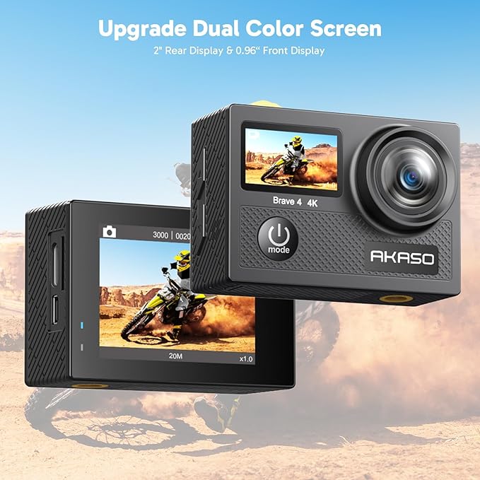 AKASO Brave 4 Cámara Acción 4K30 20MP miniatura 2