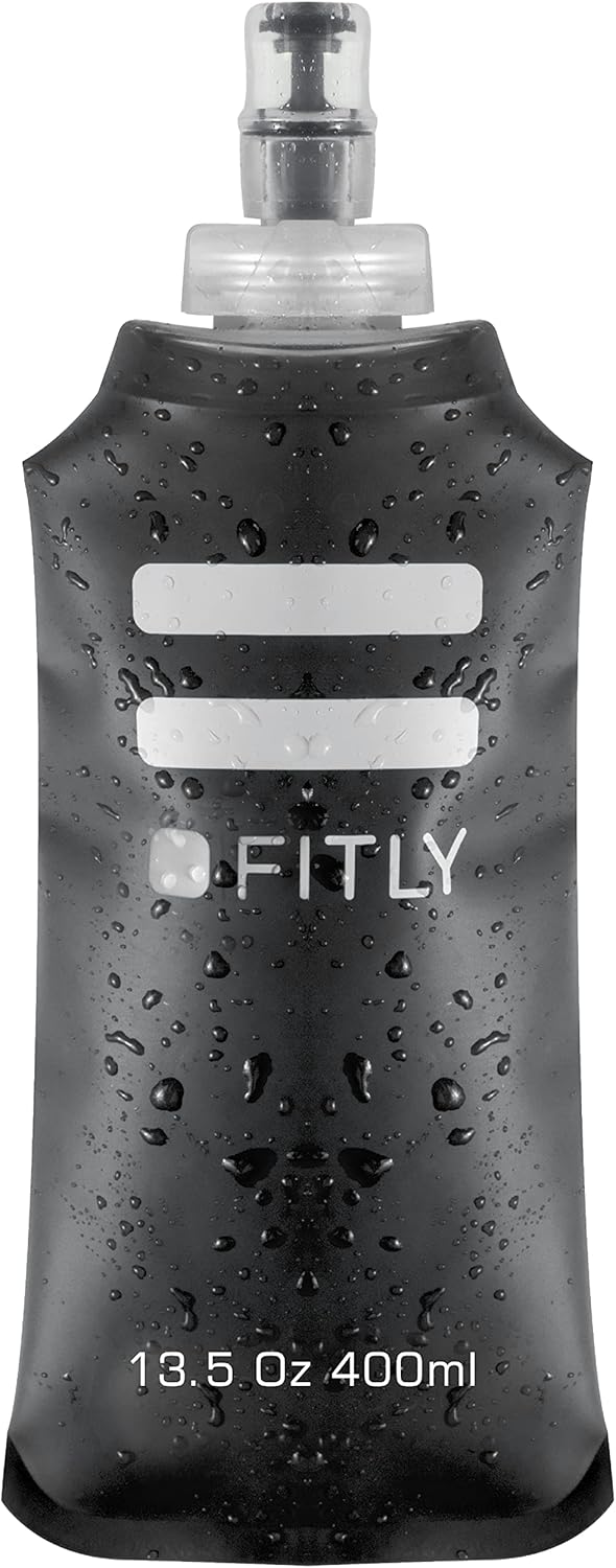 FITLY Soft Water Bottle Shrink As You Drink Soft Flask for Hydration