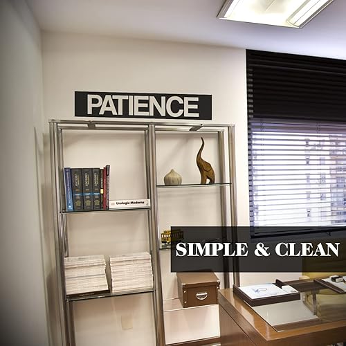 Miniatura 4 de My Vinyl Story | Paciencia | Calcomanía motivacional de pared para gimnasio en casa, fitness, entrenamiento, oficina, aula, decoración de pared,