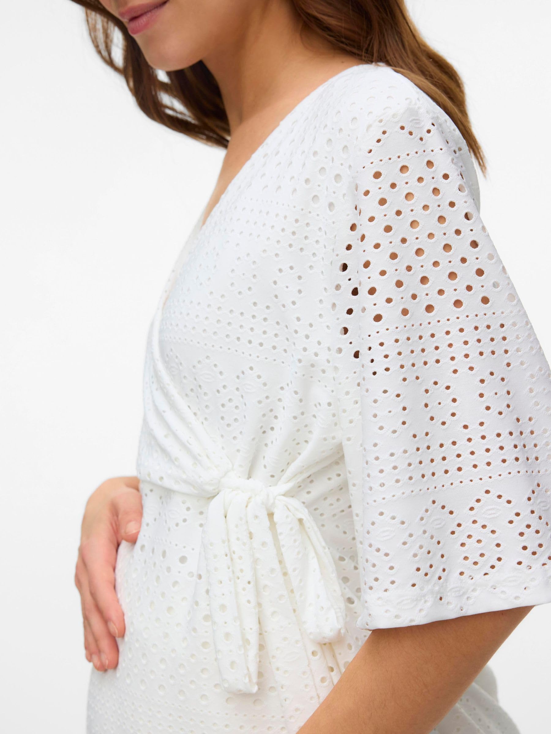 MAMALICIOUS Female Bluse Normal geschnitten V-Ausschnitt Top | Blouse