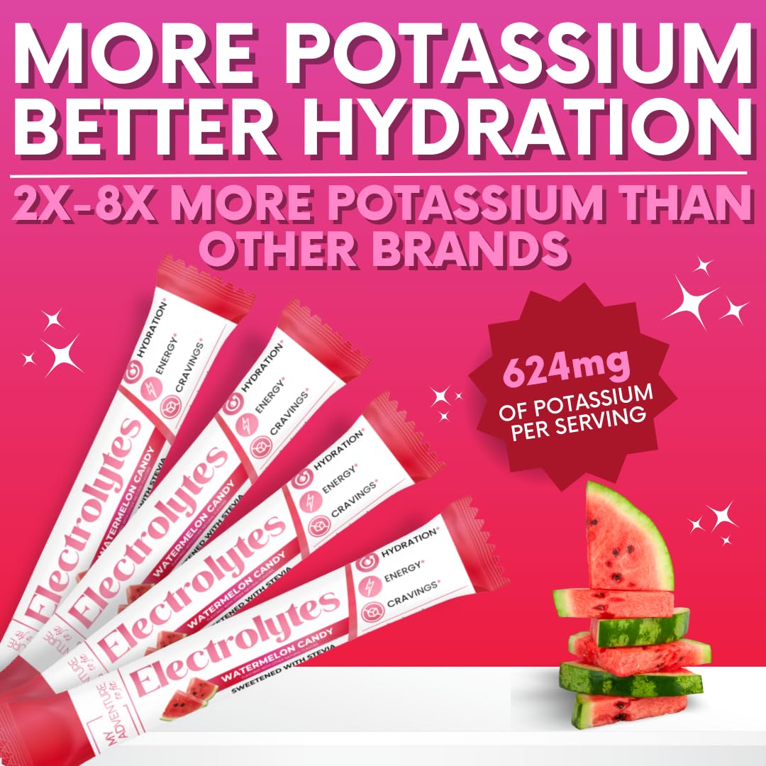 Electrolytes Powder Packets – Watermelon Sugar Free Hydration Drink Mix — Amazon image 6