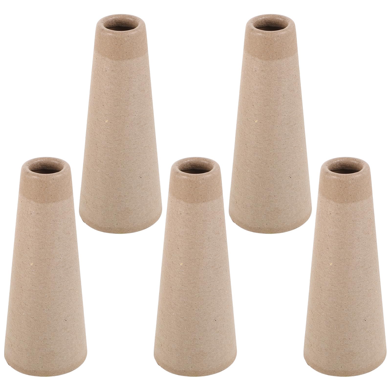 5pcs Wool Winding Paper Tubes 5°57′ Groove Cones for Knitting Yarn Spool Replacement Accessories Suitable for DIY Knitting Machines and Weaving Craft Supplies