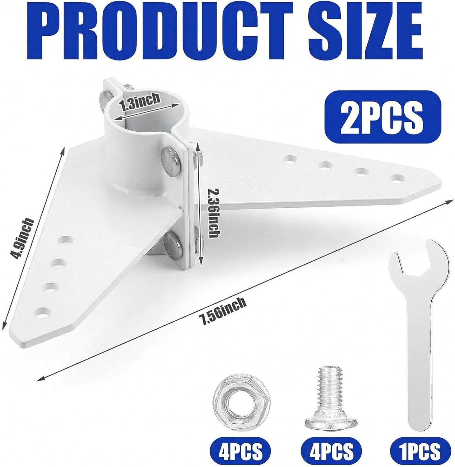MorningRo 2 Sets Steering Triangle Mounting Bracket for NK-180s Brushless Kayak Motor Replacement Parts Kit, Mounted Steering Bracket, Anti Rust Easy Installation