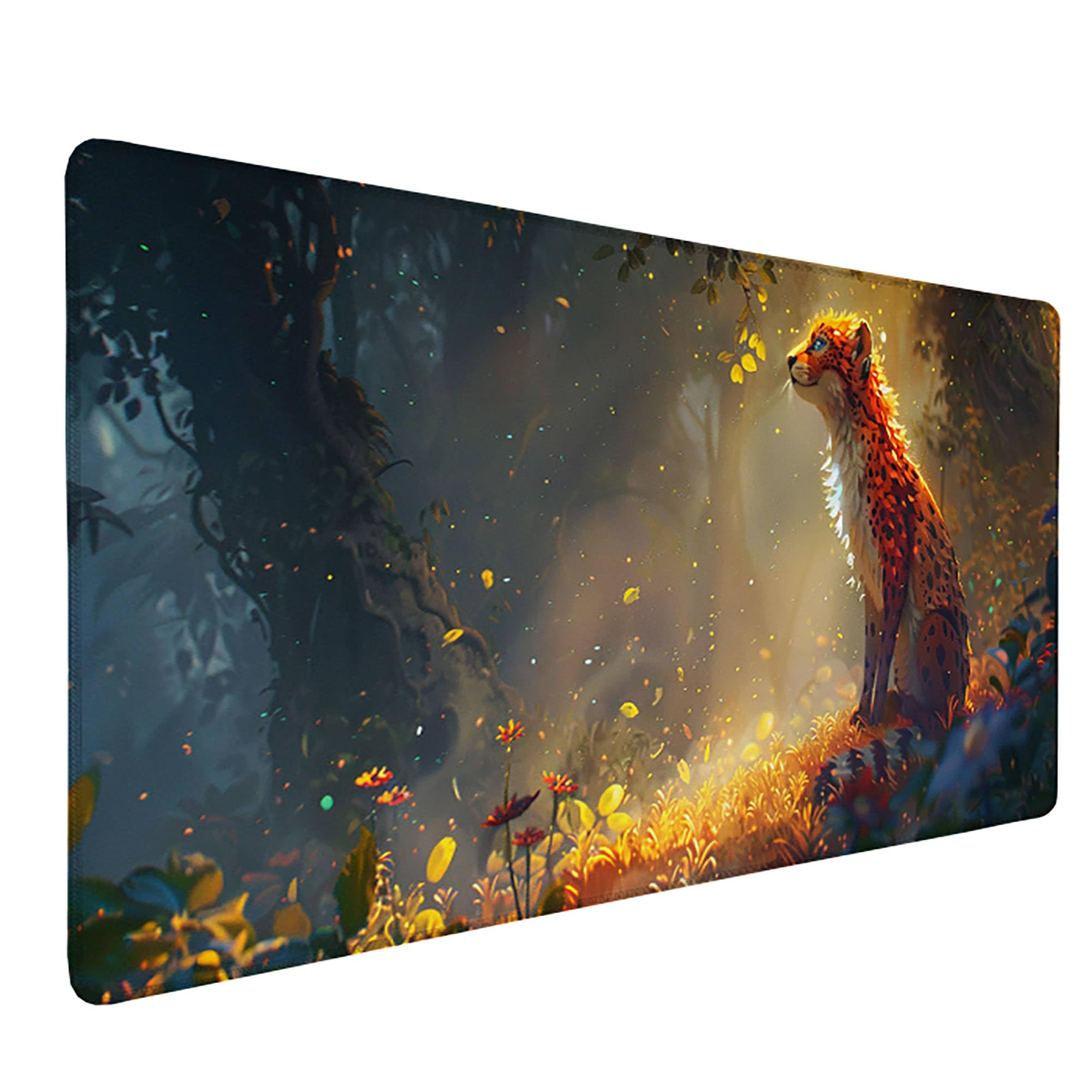 Żółta podkładka pod mysz XXL, podkładka na biurko, 1200 x 600 cm, szyte krawędzie, podkładka pod mysz, gumowa podstawa, podkładka pod mysz dla graczy, stabilna przyczepność na gładkich powierzchniach,