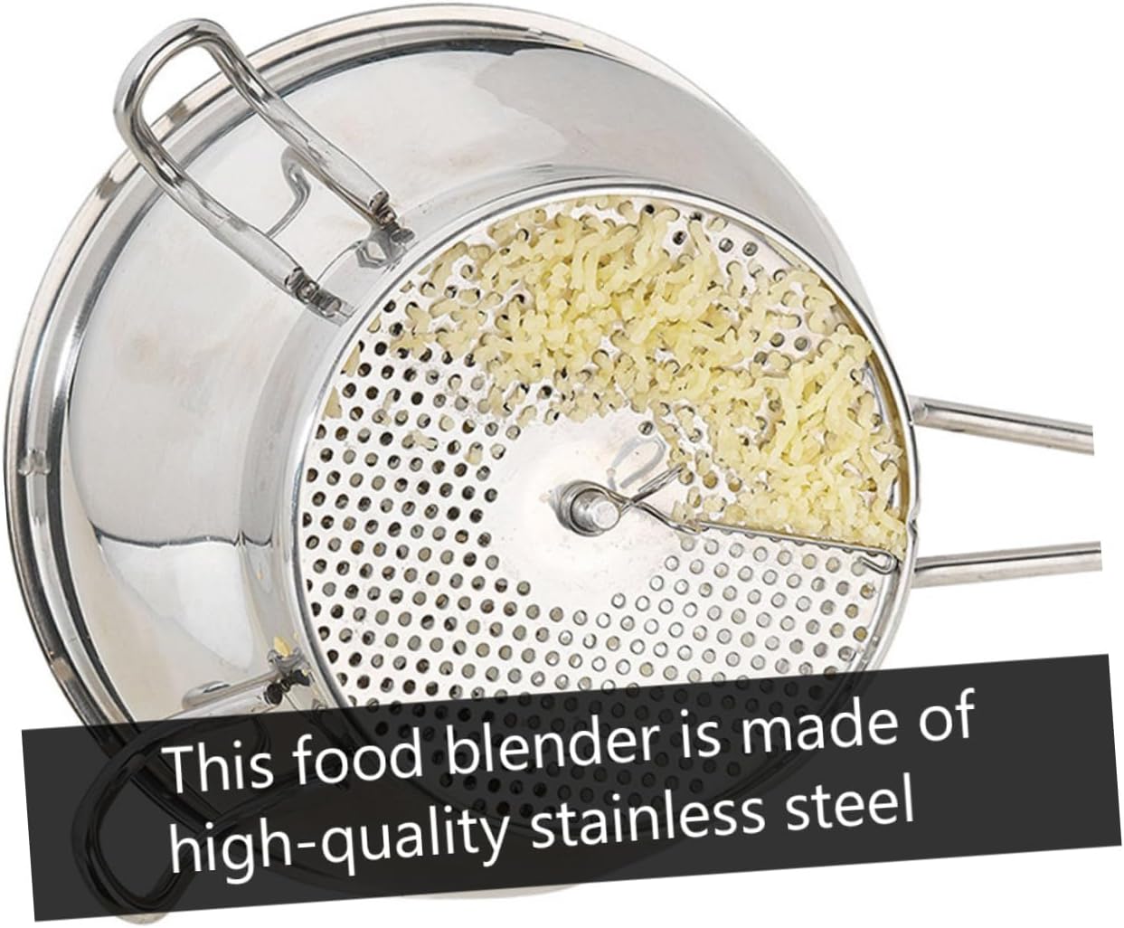 Ciieeo Stainless Steel Food Stirrer and Potato Mash Tool Ergonomic Design for Effortless Blending of Fruits and Vegetables Easy to Clean Kitchen Gadget