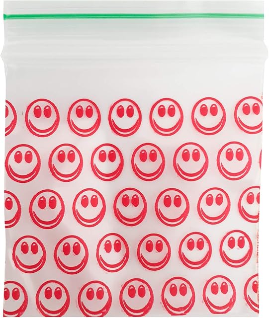 Pack of 200-40 x 40mm Smile Grip Seal Bags Zip Lock Bags Resealable Plastic Bags Baggies