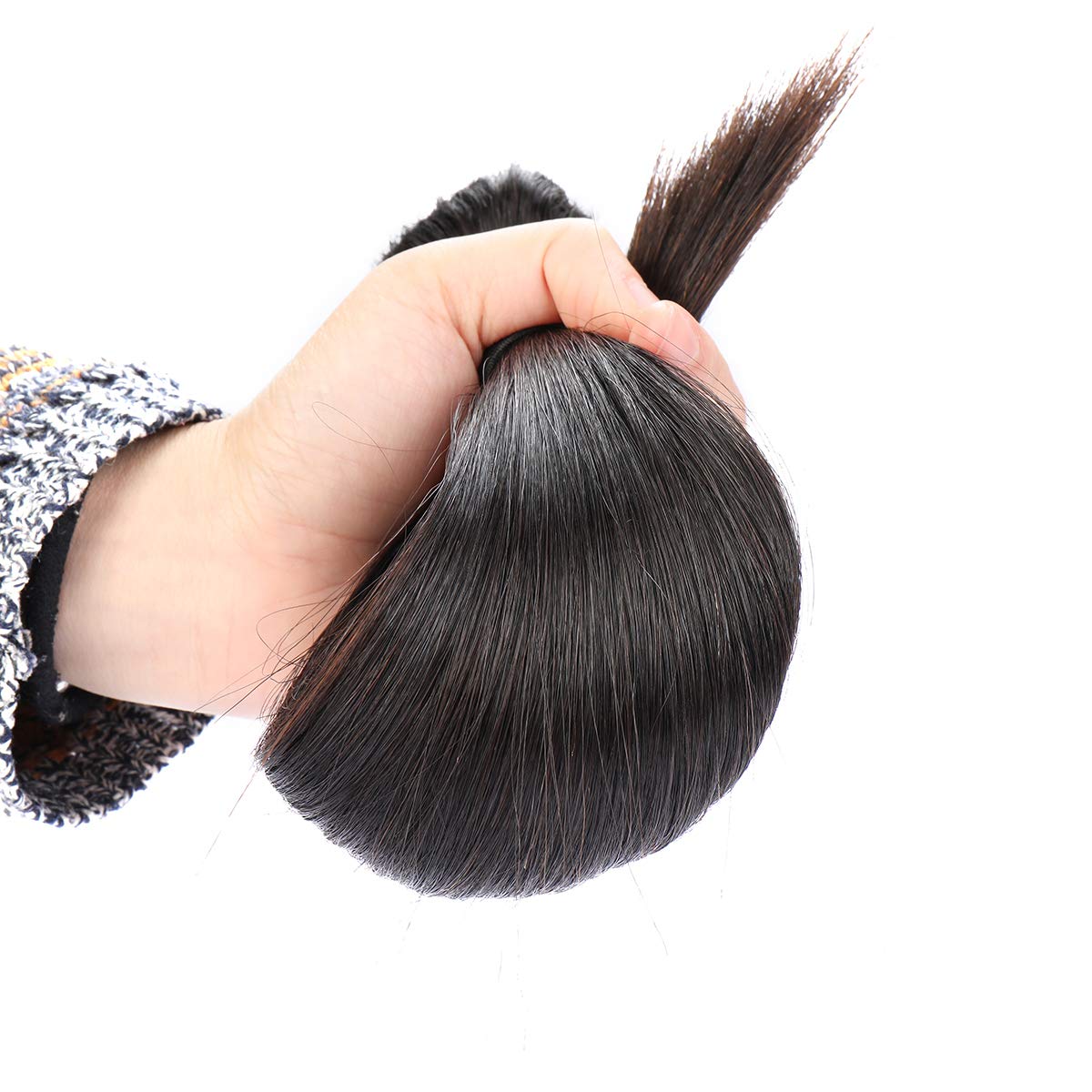 Human Hair Extensions 18in Straight Virgin Hair 3 Bundles Lace Closure Jopear 10A Straight Human Hair 3/4 Bundles - Virgin Hair  main image 2