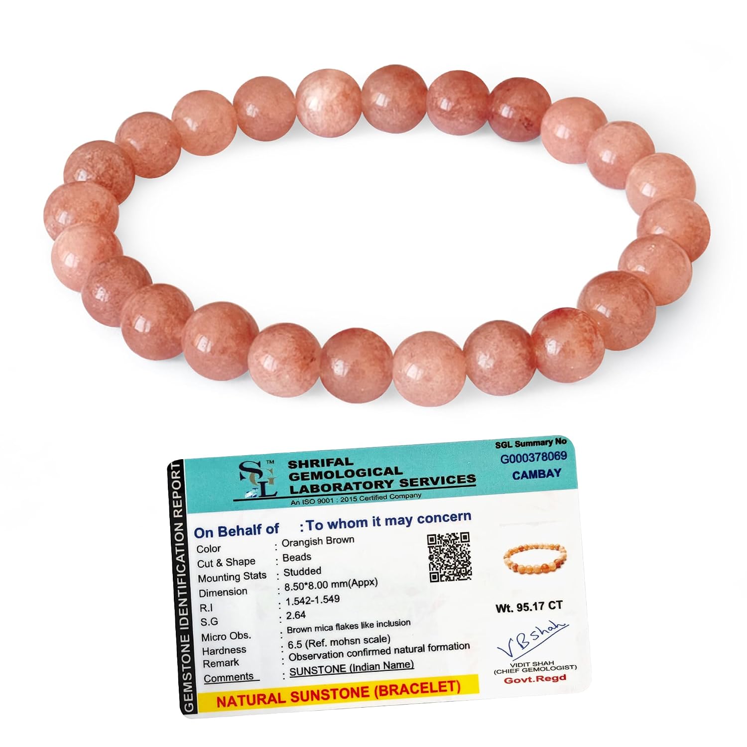 Sunstone Bracelet Original Certified - 100% Authentic Sunstone Crystal Bracelet for Man & Woman for Happiness, Joy, Positi... - Review, Price and Buying Guide