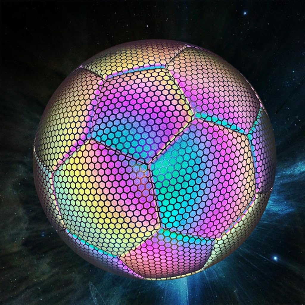 Palloni da calcio riflettenti incandescenti di dimensione 4 di dimensione 5 dei palloni da calcio di addestramento