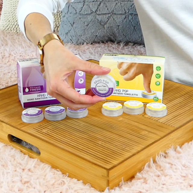 Watch Hand Pop Hand WIPES, 24 SINGLE USE PERSONAL CLEANING WIPES. on ...