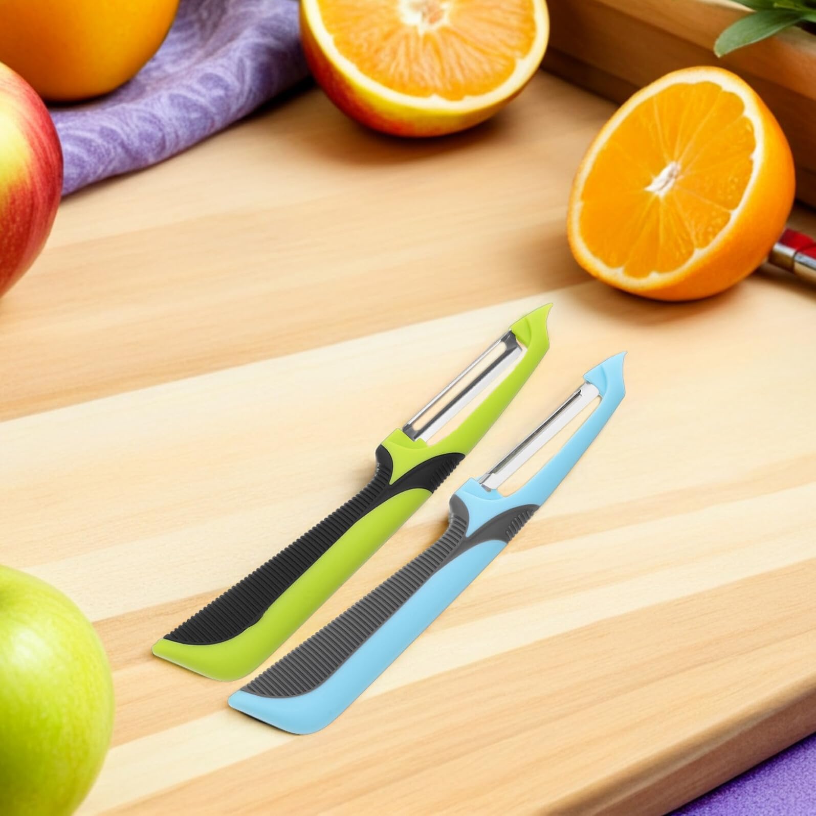 NOLITOY Pelador de Verduras Multifuncional 6 Unidades Abs E Hierro