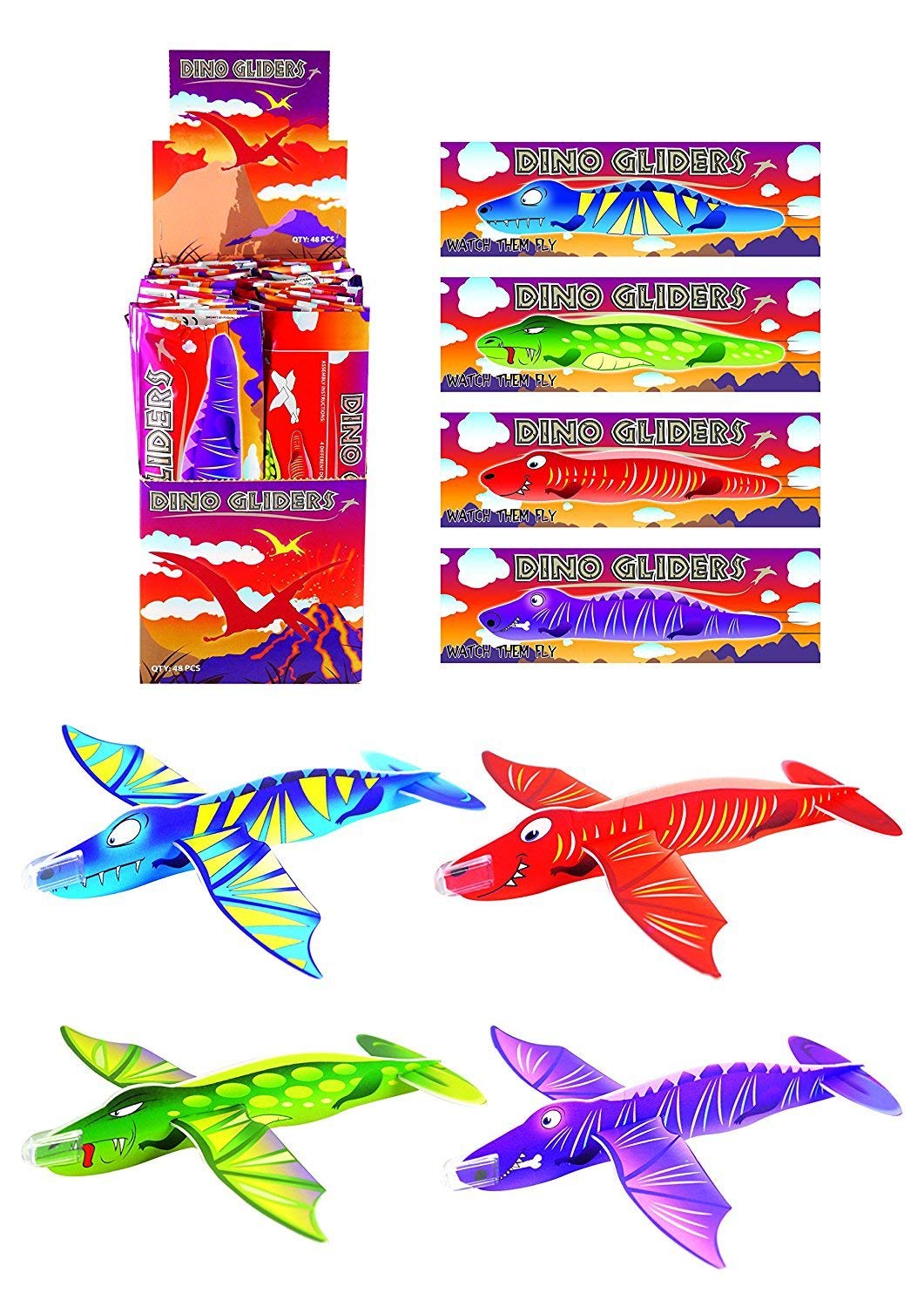 HENBRANDT Dinosaur Glider - Assorted Designs 2-Pack