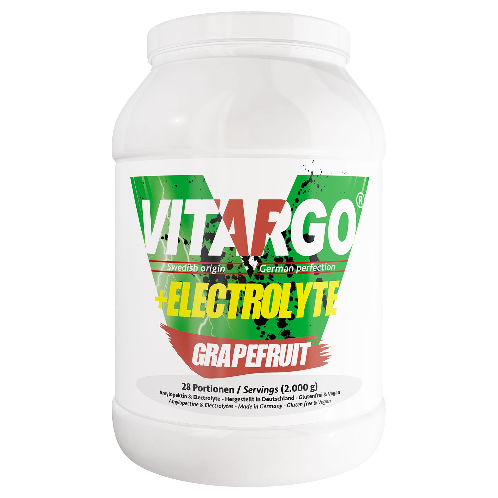 Vitargo +ELECTROLYTE Dose (2.000 g / 28 Einzelportionen à 70 g) Grapefruit
