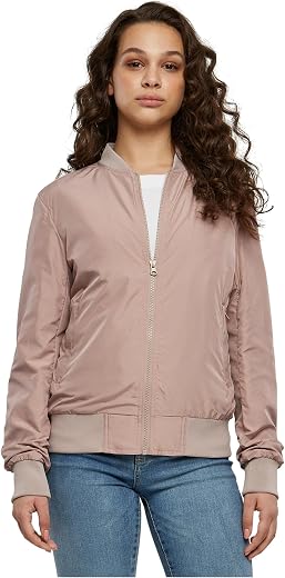 🚫 [CADUCADO] 🔥 URBAN CLASSICS Women’s Bomber Jacket with Pockets, Autumn and Spring Mid-season Jacket, Old School Padded Jacket