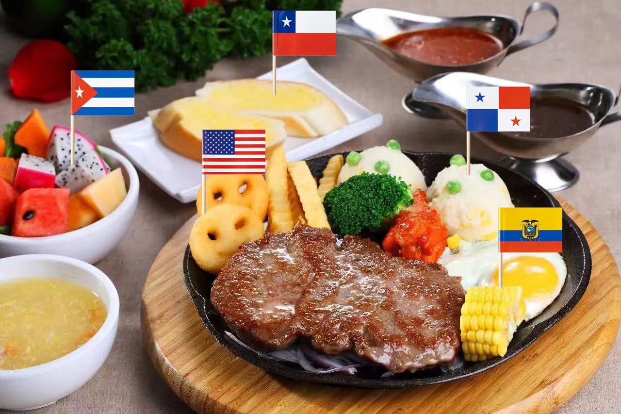 stidsds Latin America 21 Countries Toothpick Flags Mini Small Spanish Language Speaking Assorted Latino Cupcake Toppers Stick Flag National Festival Party Decoration(105 pcs) - Image 6