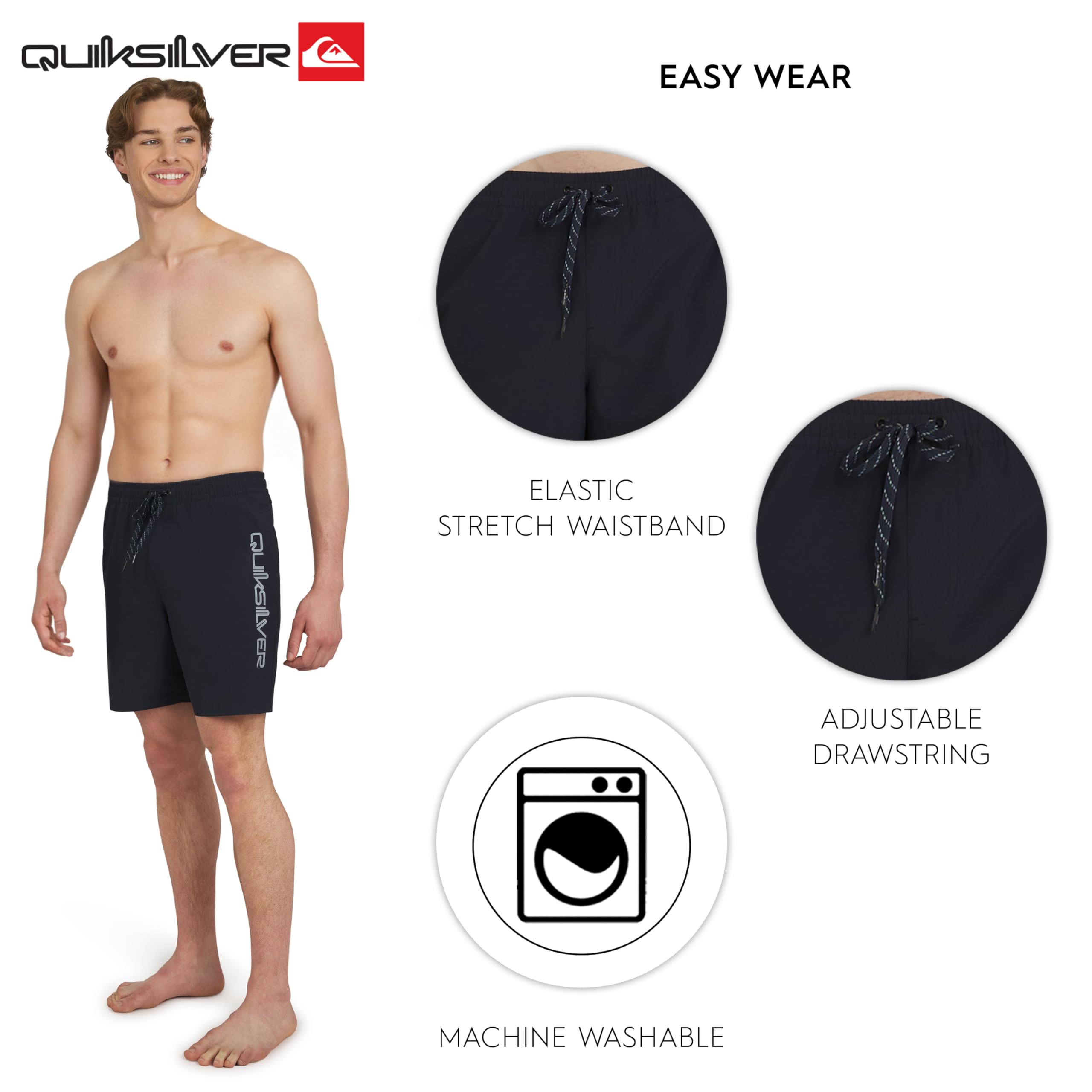 Quiksilver Swimwear Regular Fit Stretchable Comfort Liner Maillot de Bain Homme (Lot de 1)