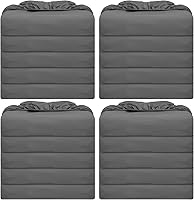 Preboun 20 Pack Twin Fitted Sheets Bulk - Soft Gray Microfiber Bed Sheets with 15" Deep Pocket Elastic Corners for Dorm, Hotel, Massage Table