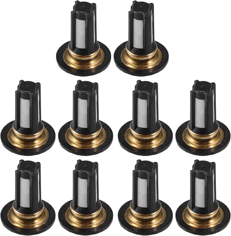 Cesto filtrante do injetor de combustível Partuto para Honda em plástico preto – Kit com 10 unidades