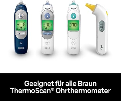 Braun LF40 Lens Filters for ThermoScan Ear Thermometers - Pack of 40