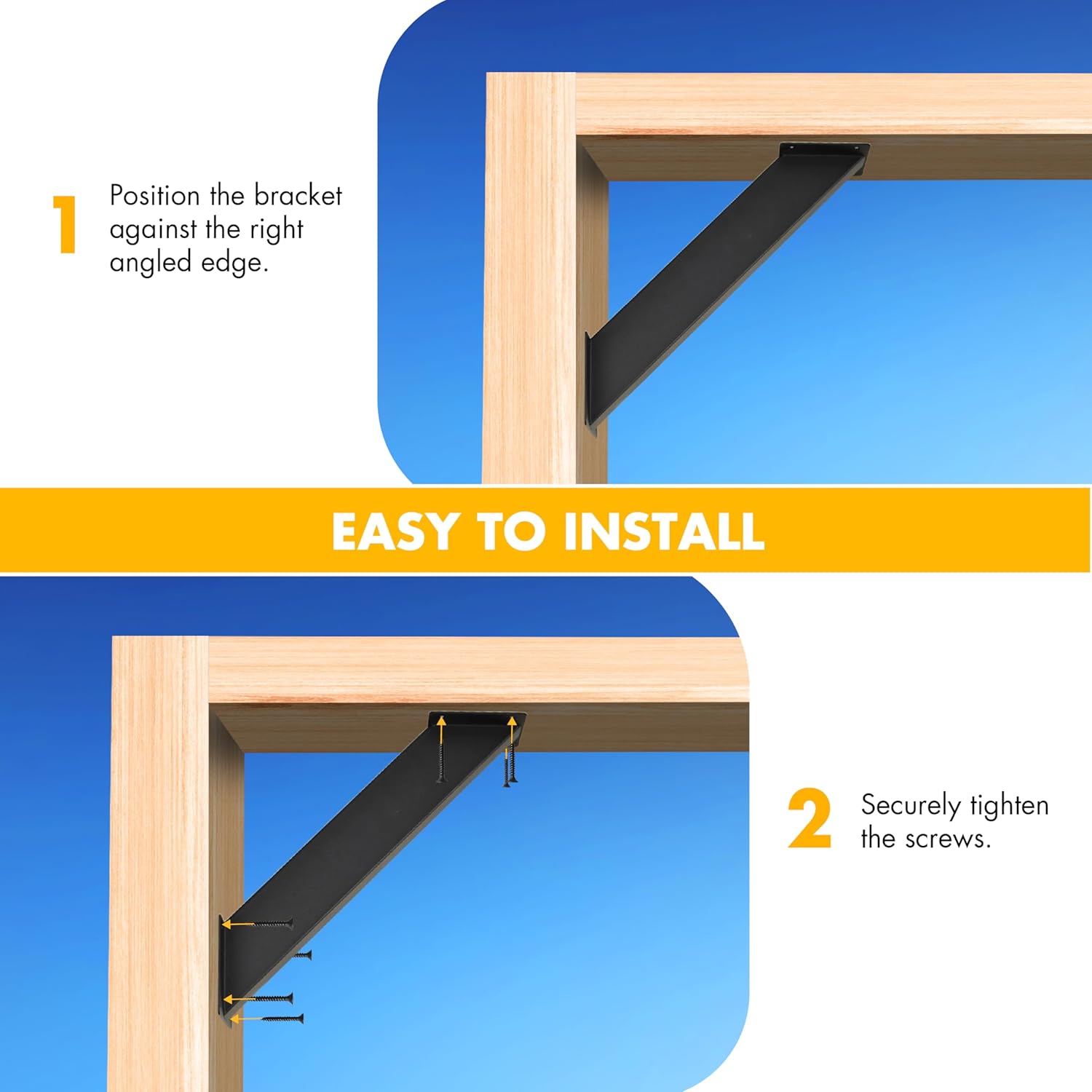 8 Pcs Pergola Brackets, 45-Degree Angle Bracket, Specially for Reinforcing Pergolas and Gazebos Garages, Tree Houses, Patios, Lawns, Cabins, Yards,…