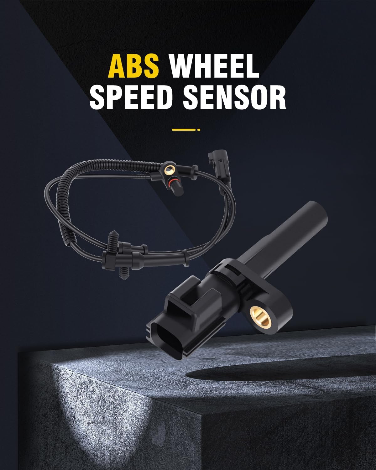 OCPTY ABS Wheel Speed Sensor Set of 4 for Ram 1500 2010-2012, Front Rear Left Right Wheel Speed Sensors, Replace 68060333AA 56028668AA