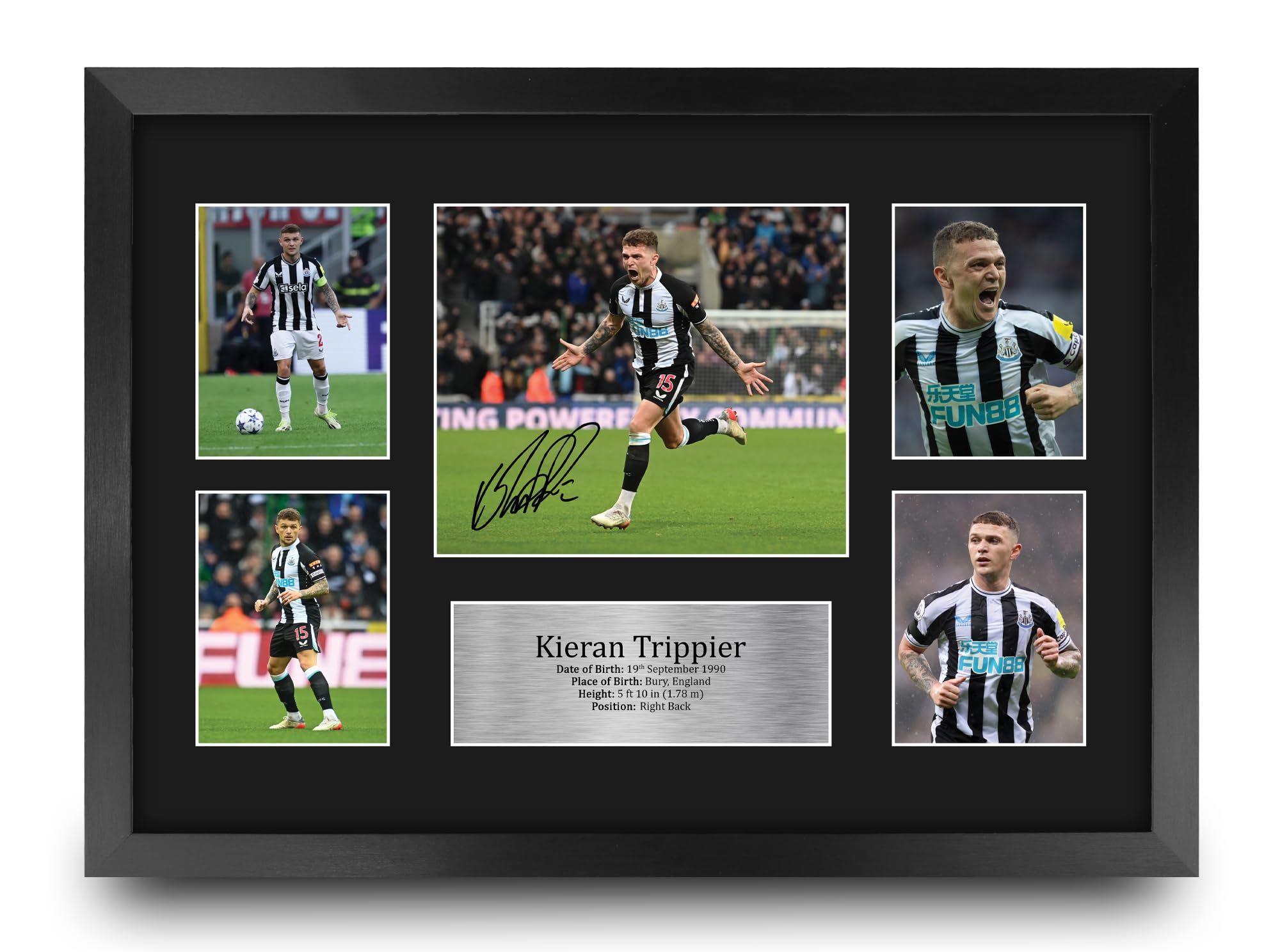 HWC Trading Kieran Trippier Magpies 16 x 12 inch Printed Memorabilia Signed Autograph Photograph Display for Soccer Fans and Supporters - 16