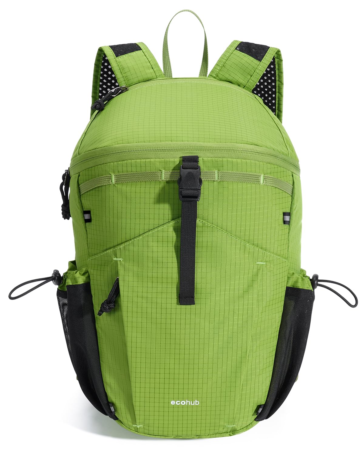 ECOHUB 15L Ultra-Lightweight Packable Backpack, Casual Daypack for Daily Use, Small Hiking & Travel, Foldable Backpack, Water-Resistant Nylon, Reflective Design