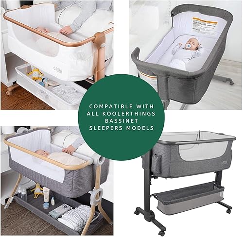 Miniatura 122 de TansyPanda Bassinet Sheets for Baby Delight Snuggle Nest, Chicco LullaGo, Fisher-Price Soothing, SNOO Smart, 3PC, 18 x 30 Inch, Ultra Soft