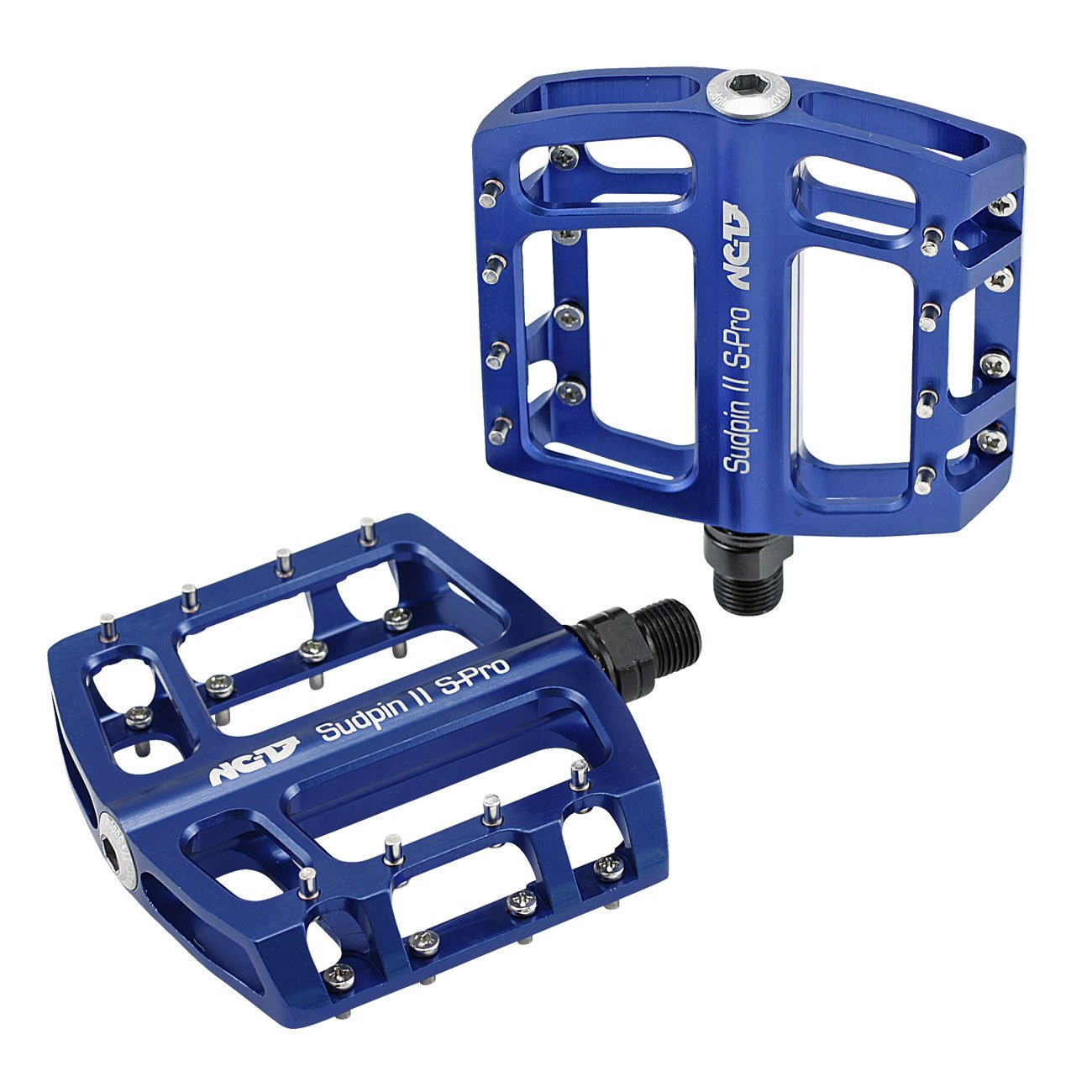NC-17 Sudpin II S-Pro CNC Plattform Pedale / Fahrrad Pedal MTB / Mountainbike Pedal / BMX Pedal / Gleitlager und Kugellager / Cr-Mo Achse Sport & Freizeit