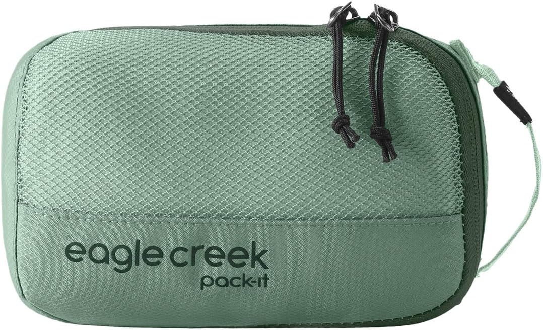 Eagle Creek Pack-It Reveal Cube - Lightweight Packing Cubes for Optimizing Luggage Space - Easy to Carry - Mesh Fabric - Water-Resistant - Easy Grab Zipper - X-Small - Willow Green