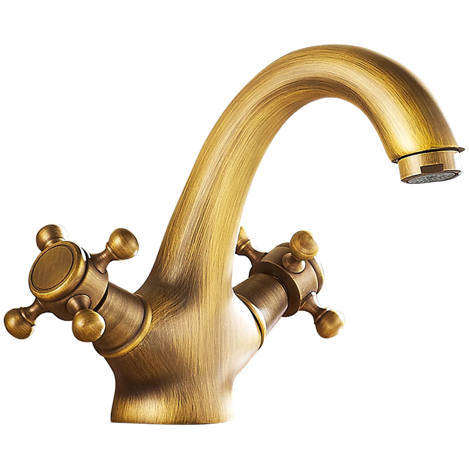 Robinet de lavabo en laiton et robinet de salle de bain à un trou