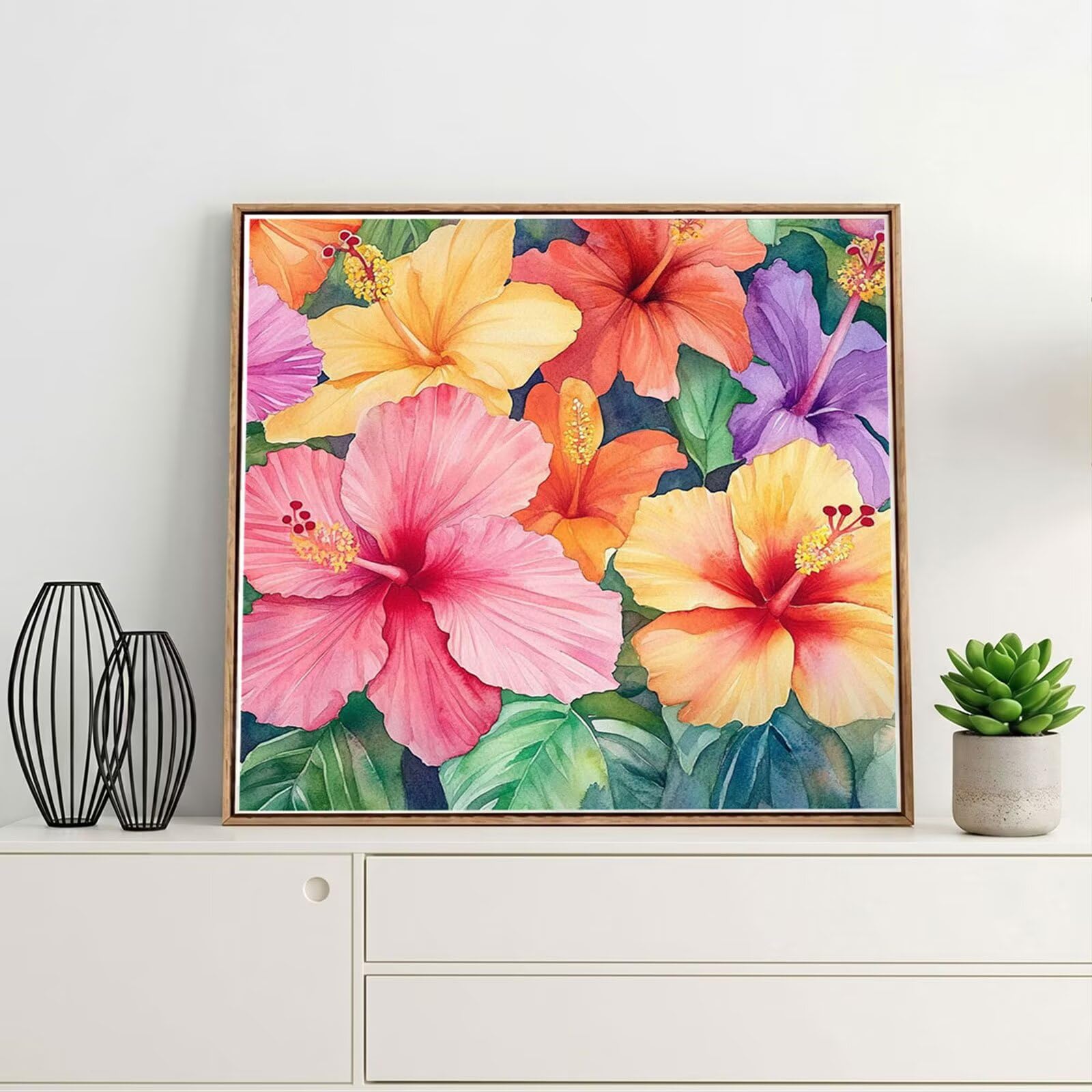 Diamond Painting Adulti, Estate Diamond Painting Kit Completo, 5D Pittura Diamante Bambini Attività Manuale Creativa e Idea Regalo, Diamantini Crystal Art Tela Fai Da Te Kit 100x100cm Fiore FX#1161
