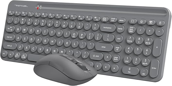 A4 TECH FG3300 Air2 2.4Ghz Wireless Q Turkish FN-Multimedia Keyboard + 2000Dpi Optical Mouse SET (Silent Ultra Thin Emoji Keys and Sleep Block Mode)