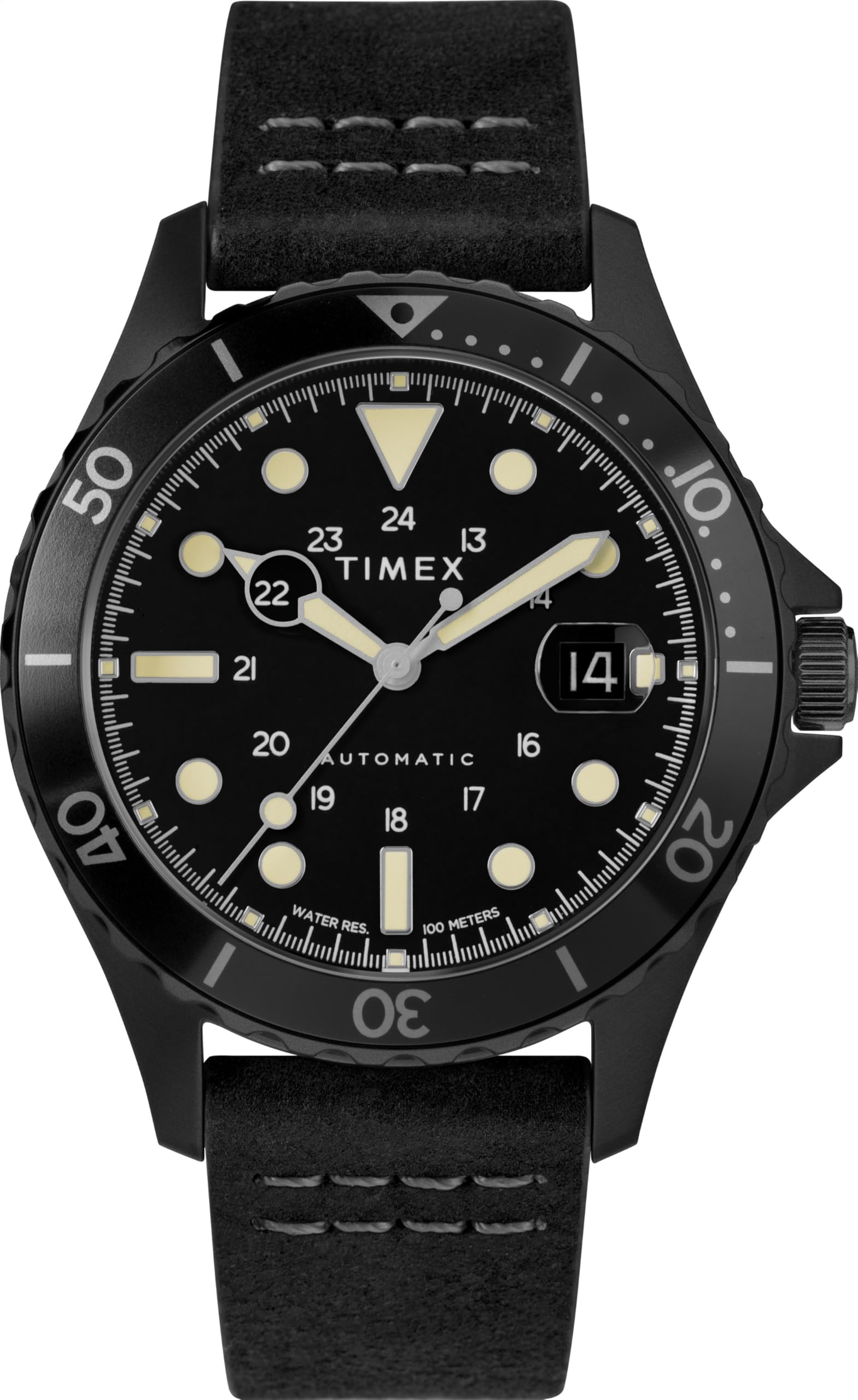 TIMEX Leather Trend Men Black Dial Round Analog Watch - Tw2U10000 (B0D95VZZ2H) Amazon Price History, Amazon Price Tracker