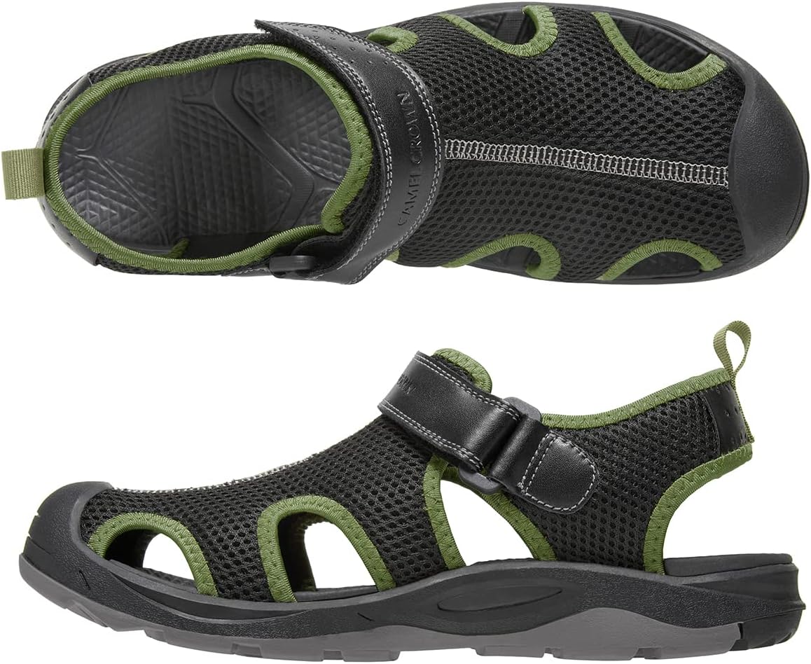 CAMEL CROWN Men's Mesh Hiking Sandals Closed-Toe Beach Sandal for Athletic Outdoor Summer Waterproof - Image 5