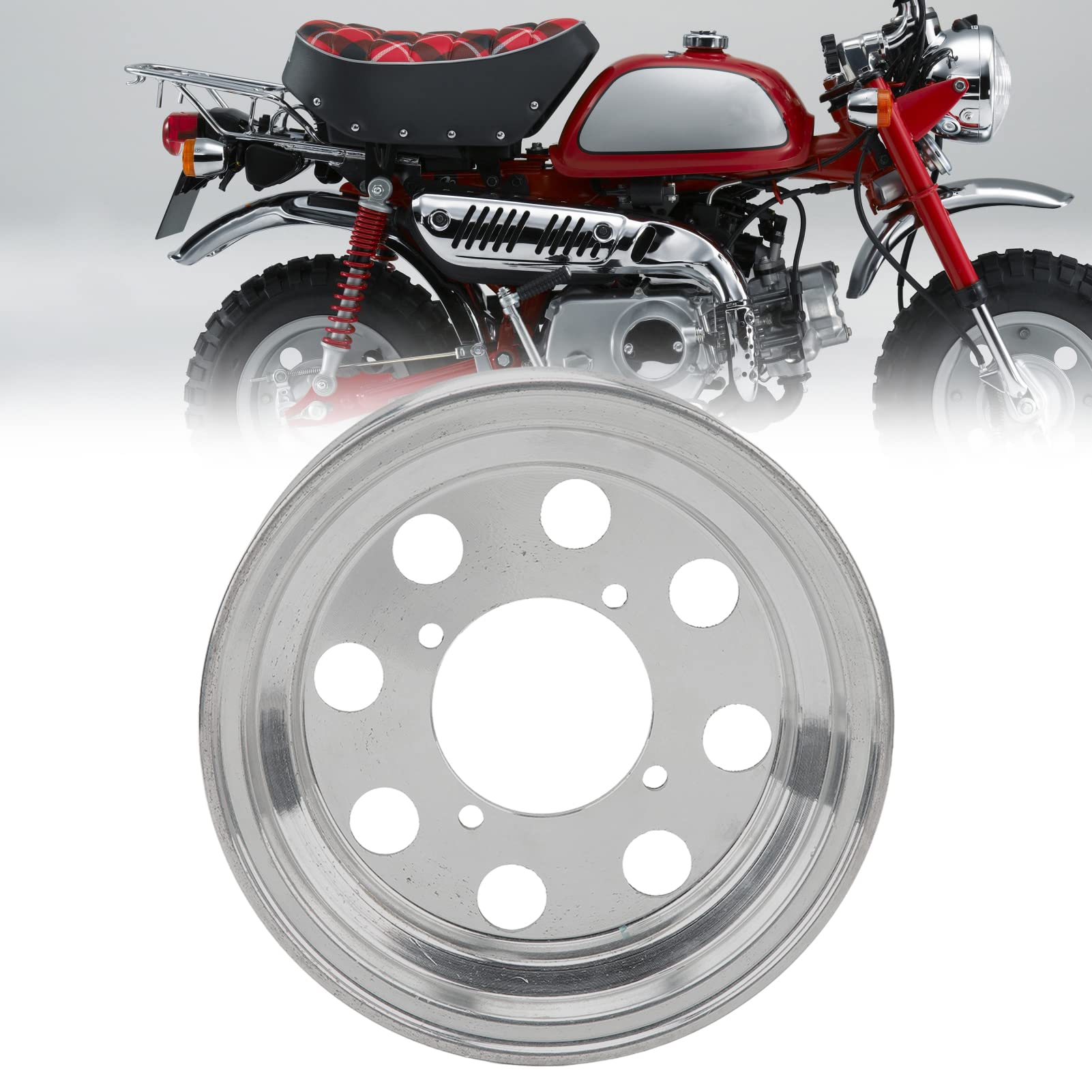 Cerchio Anteriore Moto 10 Pollici, Lega Di Alluminio Leggero Resistente Alla Ruggine, Per Pneumatici 3.00-10 3.50-10, Ricambio Mini Motocicletta Monkey Z50