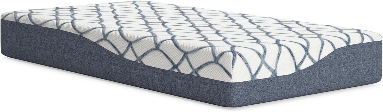 Signature Design by Ashley 10 Inch Chime Elite 2.0 Firm Green Tea Memory Foam Mattress for Cool Sleep and Pressure Relief, Twin, Fiberglass-Free, Mattress In A Box