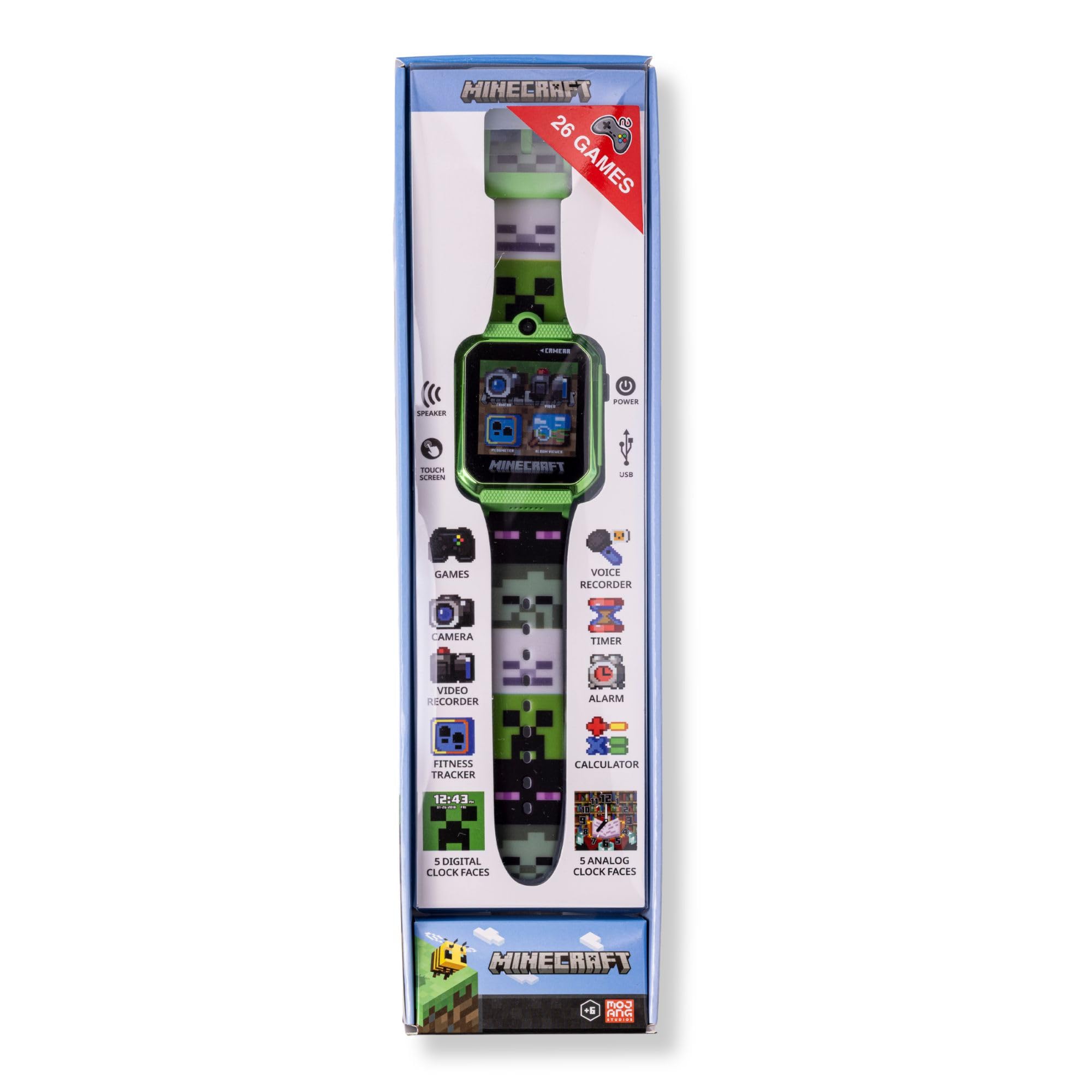 Accutime Minecraft - Reloj digital interactivo para niños