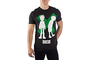 Officially Licensed Hunter X Hunter Gon Freecss & Killua Silhouettes T-Shirt