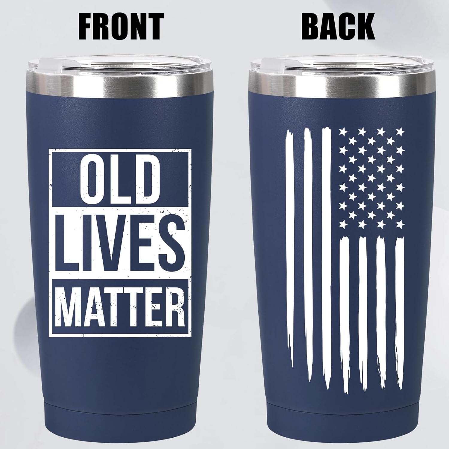 MASGALACC Funny Retirement Gift for Men, Dad, Grandpa, Father - 20oz Insulated Coffee Mug - Gag 40th, 50th, 60th, 70th, 80th Birthday Gift for Him from Son, Daughter, Friend - Image 2