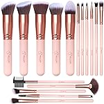 Makeup Brushes Makeup Brush Set, BESTOPE PRO Makeup Brushes Kit, 16Pcs Professional Makeup Brush Set for Eye and Face, Foundation Powder Concealers Blush Eyeshadow Brush Make UP Brushes Kit Pink