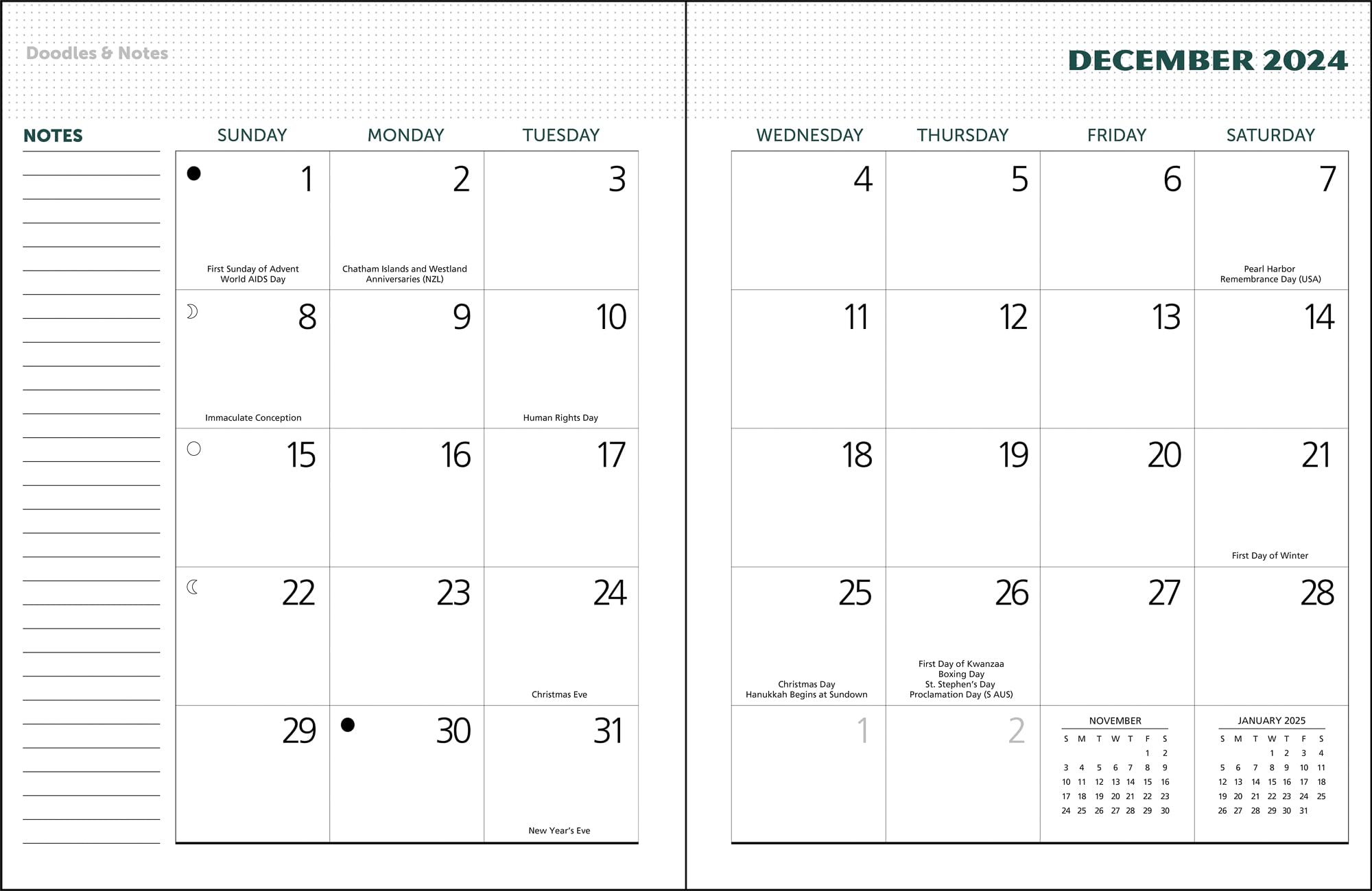 National Parks Poster Art of The WPA Monthly Planner 2025