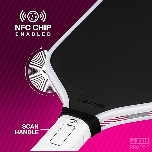 Miniatura 4 de JOOLA Paletas de pickleball Pro IV  Superficie de fibra de carbono en bruto  Perseo, Hyperion, Scorpeus y Magnus  0.551 in0.630 in  Tech Flex Power