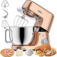 CHeflee Amasadora Batidora 1800 W Máquina de Cocina Gancho Para Masa, con Recipiente de Acero Inoxidable de 7,2 L,...