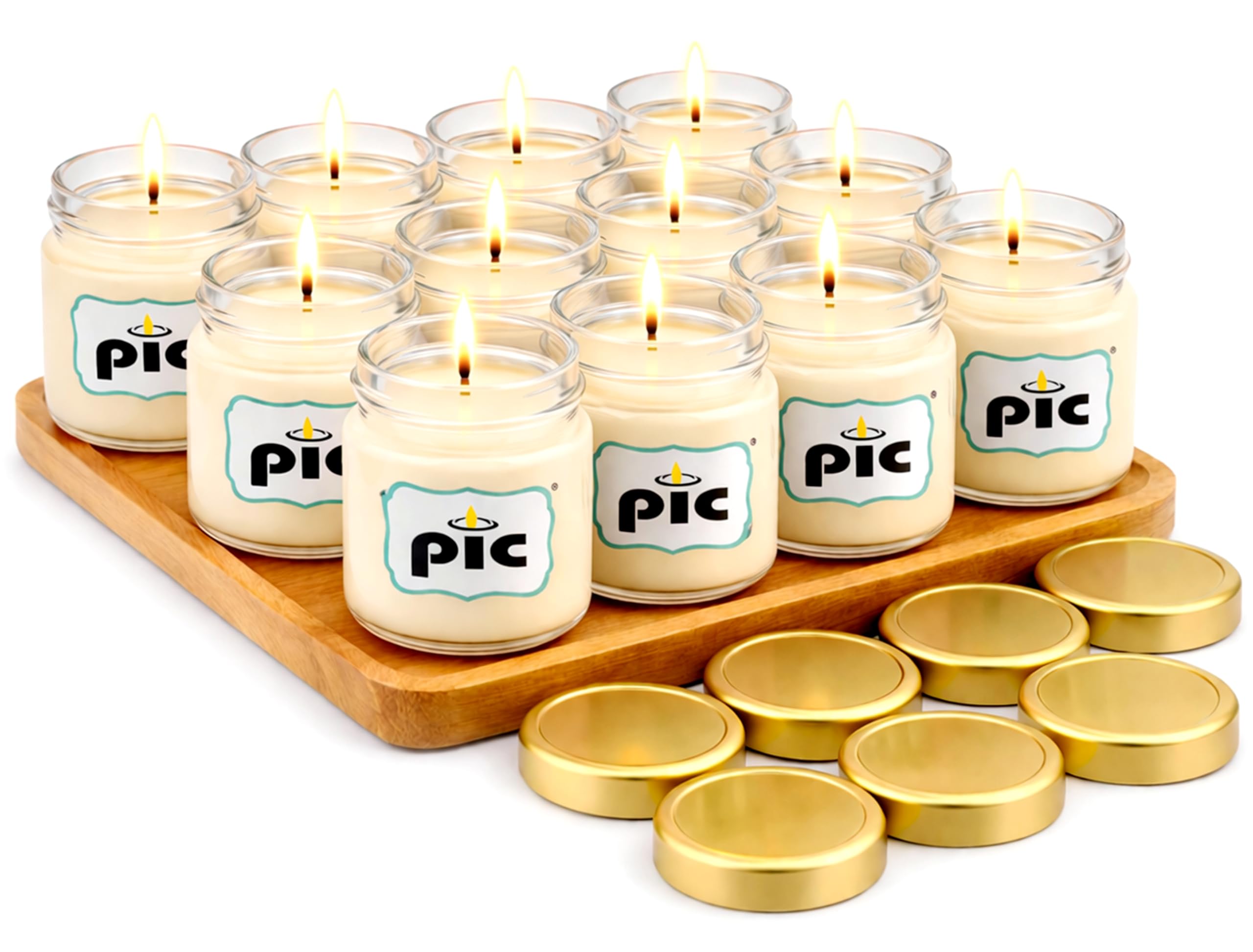 Pure Indian Candle Vanilla Scented Mini Glass Jar Candles (Pack of 12) | 7 Hr Burn Time | Hand Poured | Aroma Candles for Home Decor & Gifting-image-24