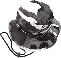 Vista 7 de Sombrero de cubeta para verano, para exteriores, para pescar, de safari, de caza, con correa ajustable