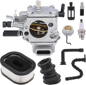 MS660 Carburetor for Stihl MS650 065 066 Chainsaw | with Air Filter Worm Gear Kit Replace for Walbro WJ-48, WJ-66, WJ-67, WJ-76, WJ-86, 1122 120 0621