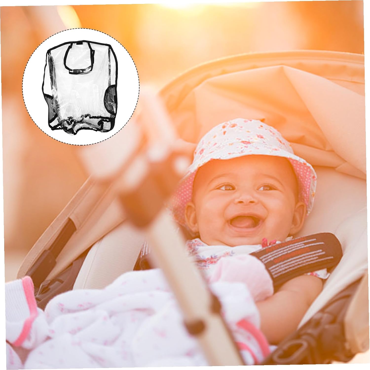 Alasum Stroller Rain Cover Shield and Carrier Weather Protector, Waterproof Windproof Dustproof Carrier Rain Shield, Outdoor Travel Stroller Accessory